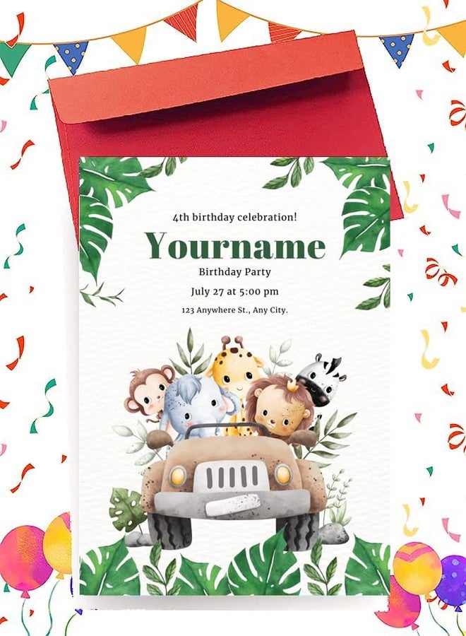 Yellow Nuts Birthday Invitation For Birthday - Personalized - Happy Birthday Greeting Card For Kids Girls and Boys - Image 3